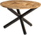 vidaXL - Eettafel - Ø110x76 - cm - massief - ruw - mangohout