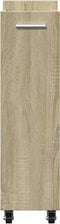 vidaXL - Kast - met - wieltjes - 60x22x79 - bewerkt - hout - sonoma - eikenkleurig