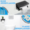 Happy Goods WC Rolhouder met Plankje - RVS - Zelfklevend zonder boren - Zwart