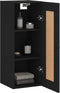 vidaXL - Wandkast - 34,5x34x90 - cm - bewerkt - hout - zwart