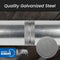 Metalen ventilatiekanaalconnector - 4 inch ventilatieverlenging - gegalvaniseerde metalen buisverbin