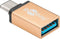 Wentronic 56622 - USB-C naar USB-A Kabel - Goud