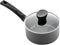 Excellent Houseware Steelpan met Deksel - 18 cm - Zwart