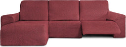 Hoes voor chaise longue met korte armleuning links Eysa ROC Tegel 120 x 120 x 360 cm