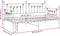 vidaXL - Ligbedframe - Wit - 90x200 - cm - Staal