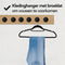 Infinity Goods 50 - Kledinghangers - Fluweel - Anti-Slip - Zwart