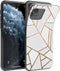 iMoshion Hoesje Geschikt voor iPhone 11 Pro Hoesje Siliconen - iMoshion Design hoesje - Wit / Meerkleurig / Goud / White Graphic