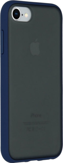 iMoshion Hoesje Geschikt voor iPhone SE (2022) / SE (2020) / 8 / 7 / 6s / 6 Hoesje - iMoshion Frosted Backcover - Blauw