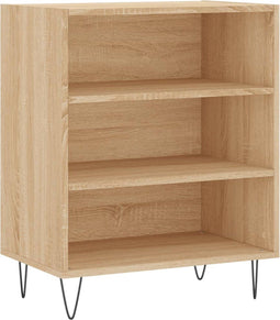vidaXL - Dressoir - 57x35x70 - cm - bewerkt - hout - sonoma - eikenkleurig