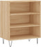 vidaXL - Dressoir - 57x35x70 - cm - bewerkt - hout - sonoma - eikenkleurig
