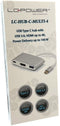 LC-Power LC-HUB-C-MULTI-4 - USB hub - 1x HDMI - Wit