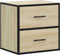 vidaXL - Nachtkastjes - 2 - st - wandgemonteerd - 40x31x39,5cm - sonoma - eikenkleur