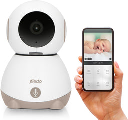 Alecto SMARTBABY10BE - Wifi Babyfoon met Camera - Full HD - Melding bij beweging en geluid - Beige