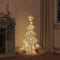 Kerstboom met 100 LED Warmwit 120 cm Acryl