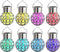 vidaXL Solarlamp hangend 8 st LED-lichten RGB