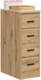 vidaXL - Garagekast - 30x51x85 - cm - massief - grenenhout - artisan - eikenkleurig