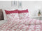 Noorse hoes HOME LINGE PASSION Wit Bordeaux 240 x 260 cm