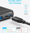Anker PowerCore Essential 20.000 mAh - Powerbank - PowerIQ USB-C quick charge + Anker 20W sneloplader 2-port + USB-C kabel 1,5M