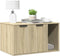 vidaXL - Kattenbakkast - 80x50x45 - cm - bewerkt - hout - betongrijs