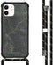 iMoshion Hoesje Geschikt voor iPhone 12 Pro / 12 Hoesje Met Koord - iMoshion Design Hoesje met Koord - Zwart / Black Marble