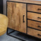 Dressoir Mangohout - Dressoir Sanne - Dressoir kasten 165 cm