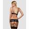 Kanten Ondergoed Set Obsessive Wonderia Zwart S/M