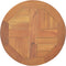 vidaXL - Tafelblad - rond - 2,5 - cm - 40 - cm - massief - teakhout