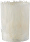 J-Line theelichthouder Veren - glas - creme - large - 2 stuks
