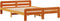 vidaXL - Bed - met - matras - massief - grenenhout - wasbruin - 140x190 - cm