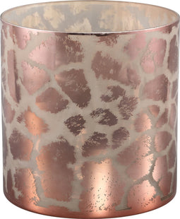 PTMD Desiree Windlicht Giraffe - H25 x Ø25 cm - Glas - Goud