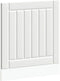 vidaXL Lucca - Vaatwaspaneel - bewerkt hout - wit - 60 x 1,5 x 67 cm