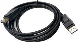 3GO CDPDP-2M, 2 m, DisplayPort, DisplayPort, Mannelijk, Mannelijk, Zwart