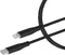 Mobiparts Wall Charger Dual USB-C/USB-A with Lightning Kabel - Zwart