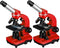 Bresser Junior Biolux SEL - Studenten Microscoop - Barlow Zoom Systeem LED verlichting - Rood