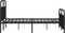 vidaXL - Bedframe - met - hoofd- - en - voeteneinde - metaal - zwart - 150x200 - cm