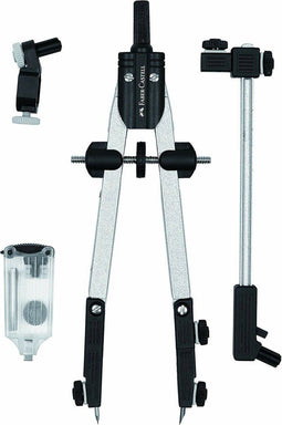 Kompas Faber-Castell Zilverkleurig Zwart