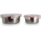 Set van 2 luchtdichte bakjes met deksel - MENASTYL - 5040178 - Roestvrij staal - Rond - 15 en 20...
