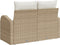 vidaXL - 2-Zit - Ligbed - met - Kussens - Beige - Poly - Riet