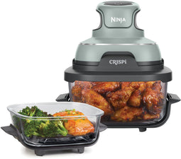 Ninja CRISPi FN101EUSG - 4-in-1 glazen airfryer - Airfryen Braden Warmhouden Recrisp - Groen (2 stuks)