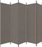 vidaXL - Kamerscherm - met - 5 - panelen - 250x220 - cm - stof - antracietkleurig