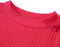 vidaXL - Kindershirt - met - lange - mouwen - 140 - felroze