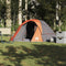vidaXL - Tent - 4-persoons - waterdicht - grijs - en - oranje