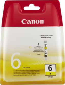 Canon BCI-6 - Inktcartridge - 3 kleuren - Geel (3 stuks)