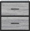 vidaXL - Nachtkastjes - 2st - wandgemonteerd - 40x31x39,5cm - grijs - sonoma - eiken