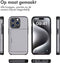 iMoshion Hoesje Geschikt voor iPhone 15 Pro Hoesje - Ruimte voor 2 pasjes - iMoshion Backcover met pasjeshouder - Grijs