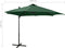 vidaXL - Zweefparasol - met - paal - en - LED-verlichting - 300 - cm - groen