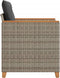 vidaXL - Tuinstoel - met - kussens - poly - rattan - grijs