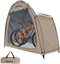 BeerGear® Fietstent - Schuurtent met afneembare regenhoes - Waterdicht 4000mm - Khaki/Bruin