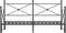 vidaXL - Slaapbank - met - onderschuifbed - zonder - matras - 90x190cm - staal - zwart