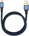 Oehlbach USB Plus Micro - USB 2.0 - 24-karaats vergulde contacten - Blauw Zwart (0,50 m)